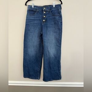 J. Crew Wide Flare Cropped Jeans Women’s Size 28